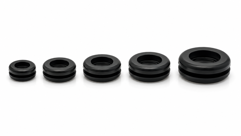 pvc closed grommet (10mm–90mm) | black | made in india