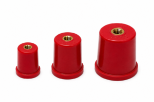 Conical Insulator (Red) with Brass Insert – Made in India | SIANN