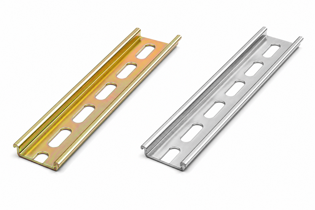 din rail 35x7.5mm 0.8mm thickness| yellow zinc & blue zinc