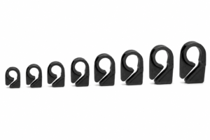 Single Bolt Cleat (Black) | Cable Cleat for Electrical Panels | Made in India