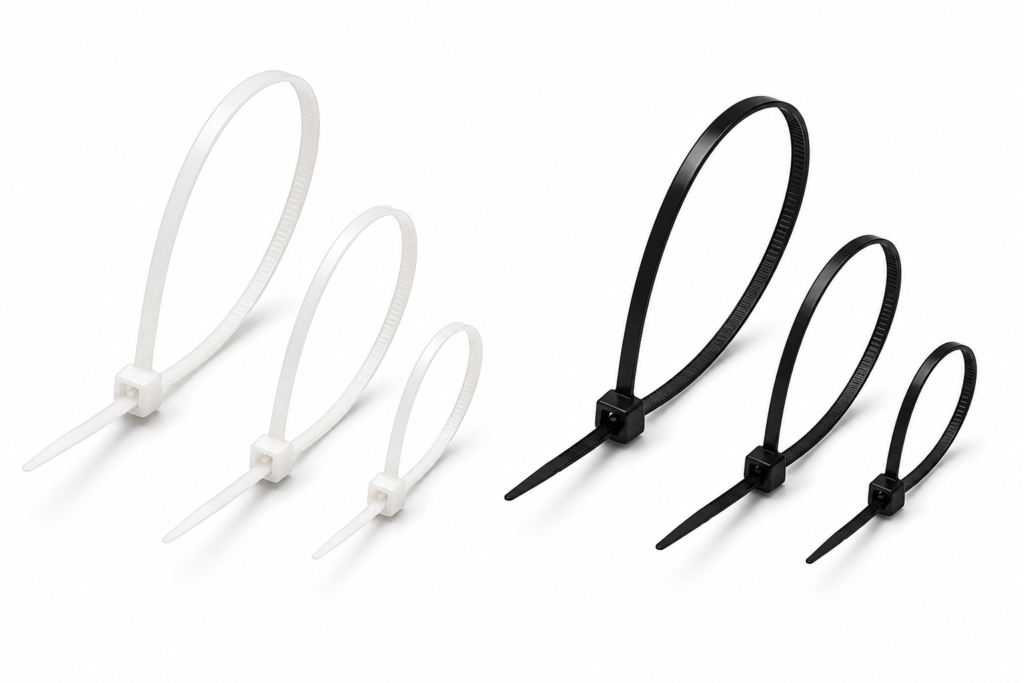 nylon cable tie 550x7.5mm | black & white | heavy duty cable tie | tork | made in turkey